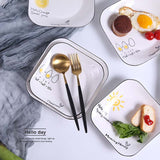 Creative Letter  Porcelain Plates