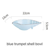 Ocean Style Ceramic Plate