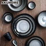 Japanese Style Steak Ceramic Plate Set
