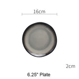 Japanese Style Steak Ceramic Plate Set