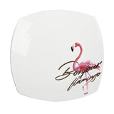Elegant Pink Flamingo Ceramic Dinner Plates