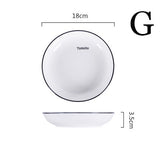 Ceramic Dishes Tableware Set Dinner Plates