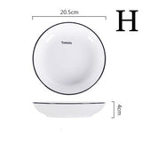 Ceramic Dishes Tableware Set Dinner Plates