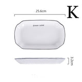 Ceramic Dishes Tableware Set Dinner Plates