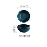 High Fashion Retro Green Nordic Ceramic Tableware Set