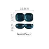 High Fashion Retro Green Nordic Ceramic Tableware Set