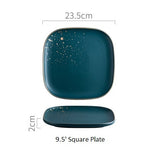 High Fashion Retro Green Nordic Ceramic Tableware Set