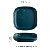 High Fashion Retro Green Nordic Ceramic Tableware Set