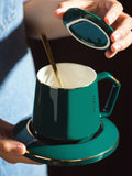 Creative coffee cup plate European
