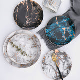 European Style Marble Plates Ceramic