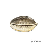 Decorative Gold Pineapple Leaf Ceramic