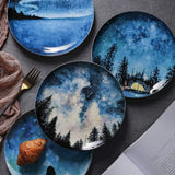 8inch Stars Bone china Breakfast Plate