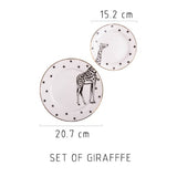 2 Pcs 6&8 Inch Animal Combined Plates