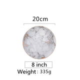 European Style Marble Plates Ceramic