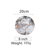 European Style Marble Plates Ceramic