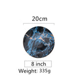 European Style Marble Plates Ceramic