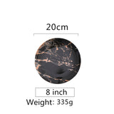 European Style Marble Plates Ceramic