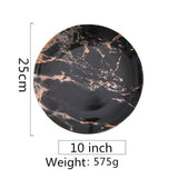 European Style Marble Plates Ceramic