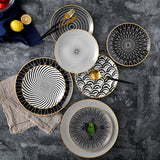 6pcs 8 /10 inch tableware Phnom penh geometry tableware