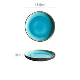Porcelain Blue Dinner Plates