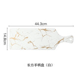 European White Black Golden Ceramic