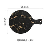 European White Black Golden Ceramic