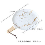European White Black Golden Ceramic