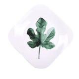 5 Style Green Plants Porcelain Dinner Plate