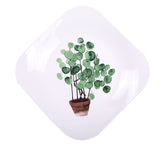 5 Style Green Plants Porcelain Dinner Plate