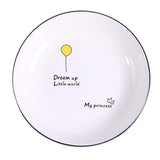 8 inch Round Solid Ceramic Plant Dinner Plates