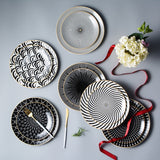 6 inch 8 inch 10 inch Geometric Pattern Ceramic Dinner Plates