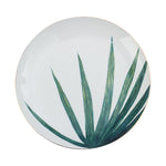 Round Green Plants Porcelain Dinner Plate