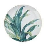 Round Green Plants Porcelain Dinner Plate