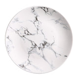 8 inch Round Marble Strip Ceramic Dinner Plates