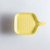Ceramic Handle Dish Plate frying pan shape plate