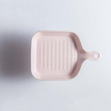 Ceramic Handle Dish Plate frying pan shape plate