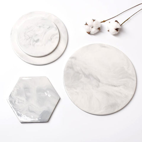 Marble Cheese Cutting Boards Decorative Pastry Plate
