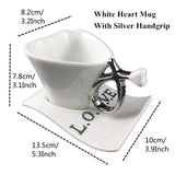 VILEAD Heart Shape Lover Coffee Mug